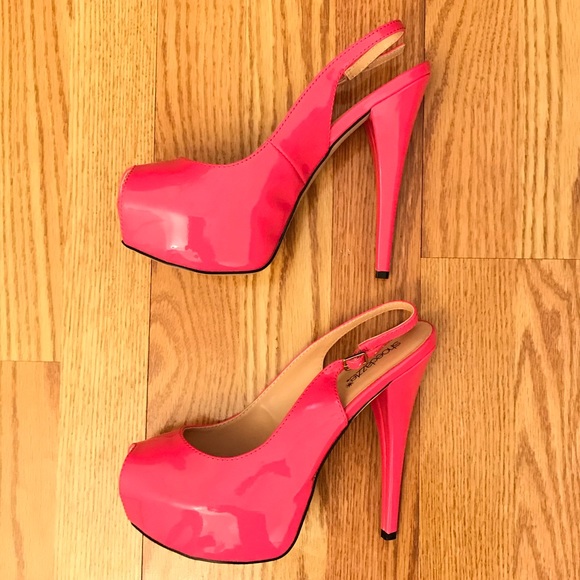 Pink Platform Heels - Picture 1 of 8